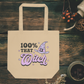 100% That Witch Halloween Eco Cotton Tote Bag