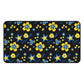 Ukranian Country Flowers Black Floral Desk Mat - 3 size options