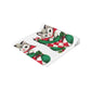 Cute Christmas Kitten In Stocking Mid Century Retro Christmas Print Home Decor Cotton Poly Table Runner