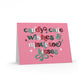 Candy Cane Wishes And Mistletoe Kisses Christmas Matte Greeting Cards (8, 16, and 24 pcs)