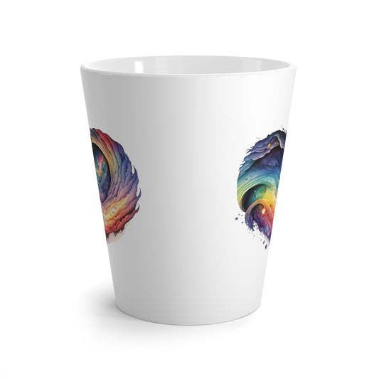 Celestial Rainbow Heart Latte Mug