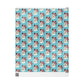 Merry Christmas Snowman Blue Mid Century Retro Christmas Print Holiday Gift Wrap Paper - Glossy Or Matte