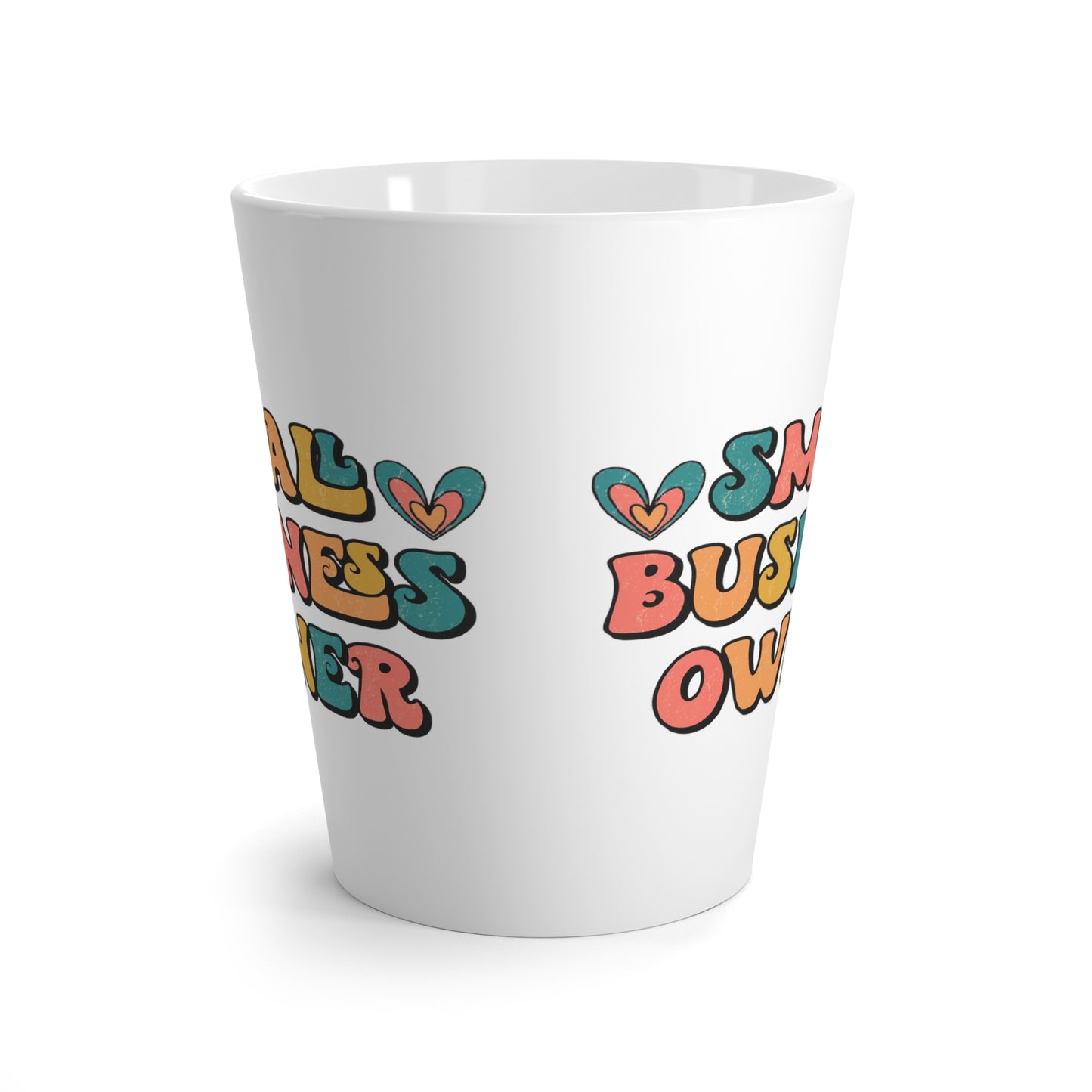 Small Business Owner Print Latte Coffee Mug