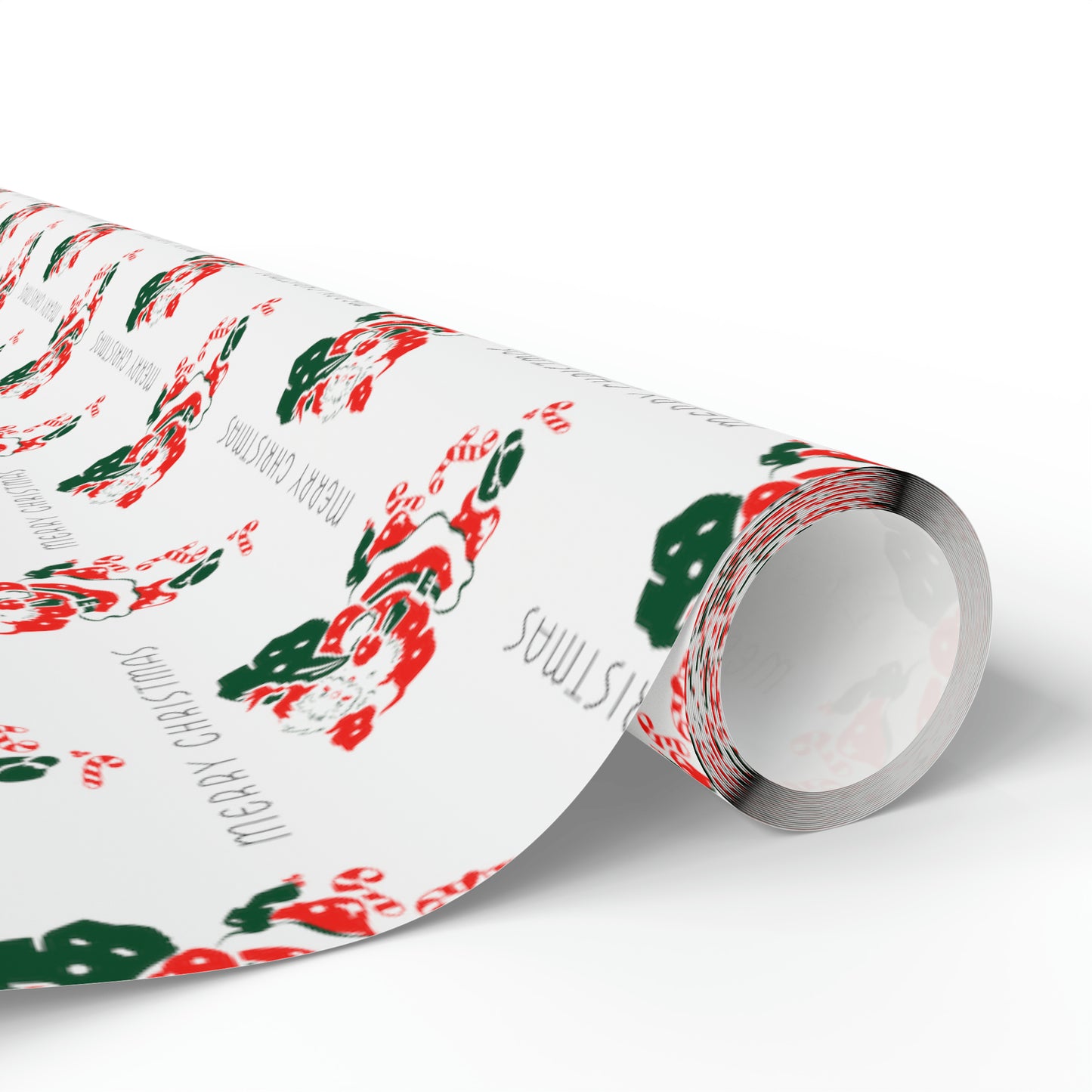 Merry Christmas Santa Mid Century Retro Christmas Style Holiday Gift Wrap Paper - Glossy Or Matte