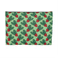 Cute Christmas Holly Green Christmas Print Polyester Accessory Pouch Travel Bag