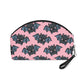 Cute Pink Bats Halloween Travel Cosmetic Makeup Bag