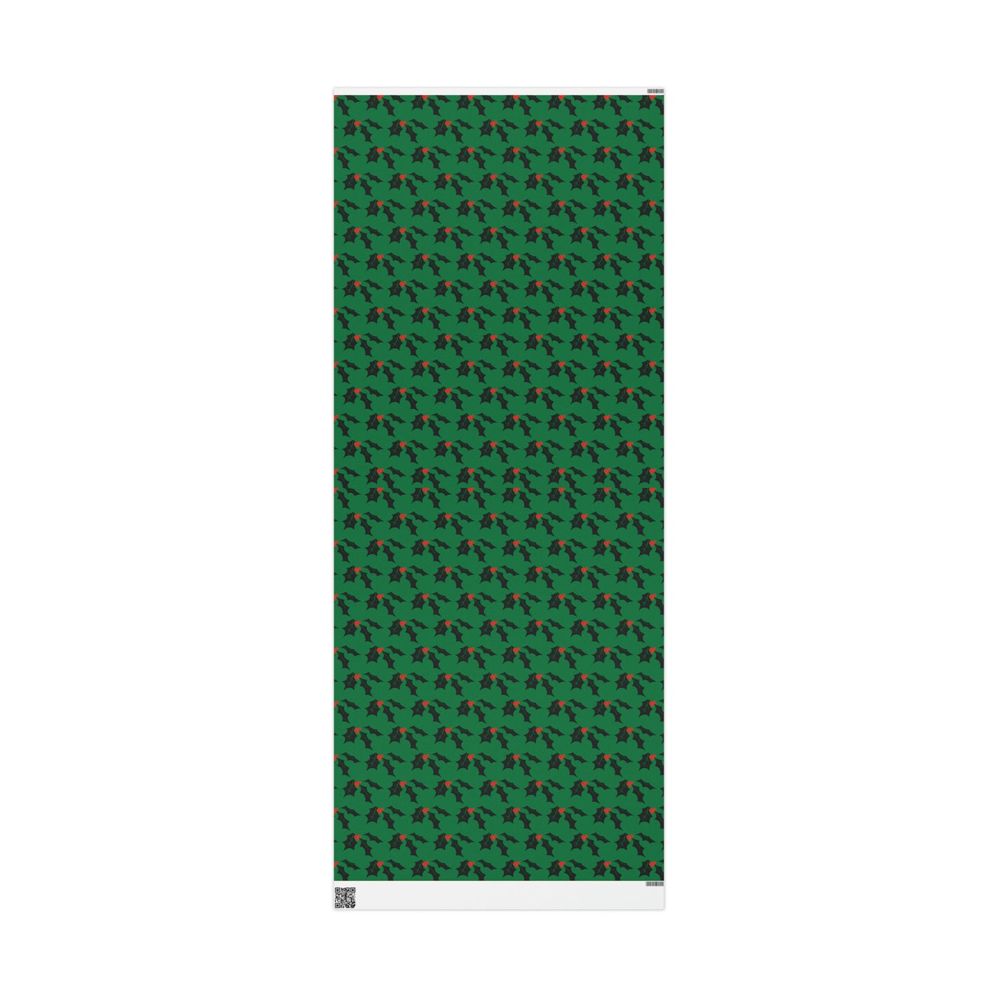 Christmas Holly Mid Century Retro Christmas Print Holiday Gift Wrap Paper - Glossy Or Matte