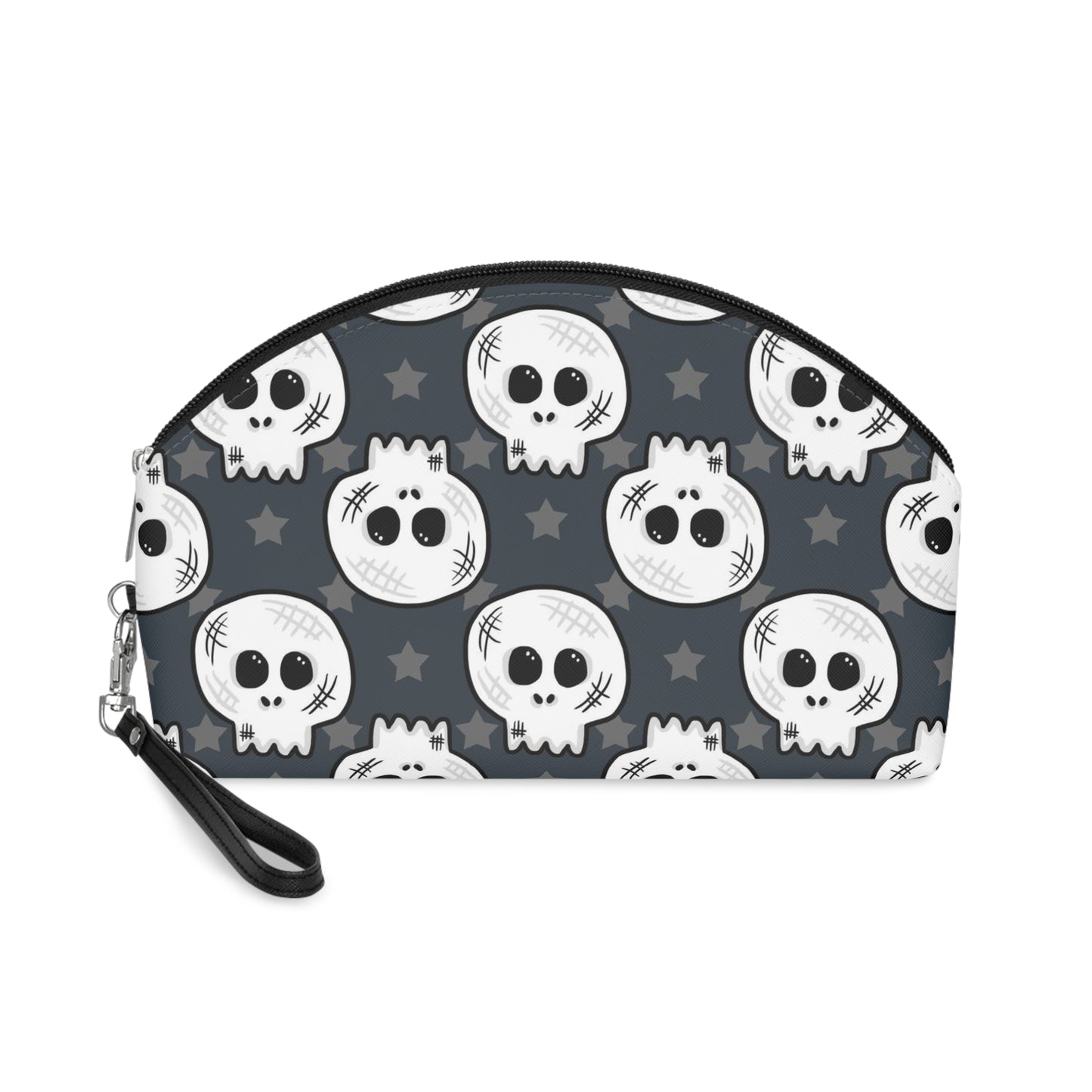 Skulls And Stars Halloween Travel Cosmetic Print Makeup Bag