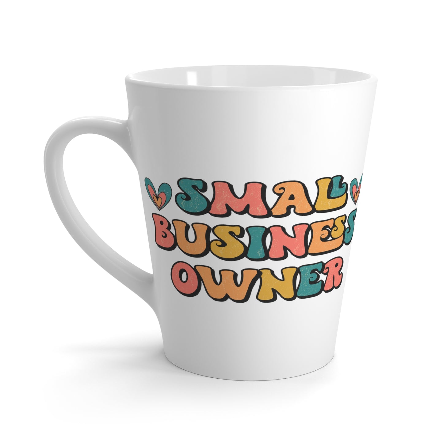 Small Business Owner Print Latte Coffee Mug