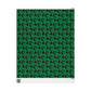 Christmas Holly Mid Century Retro Christmas Print Holiday Gift Wrap Paper - Glossy Or Matte