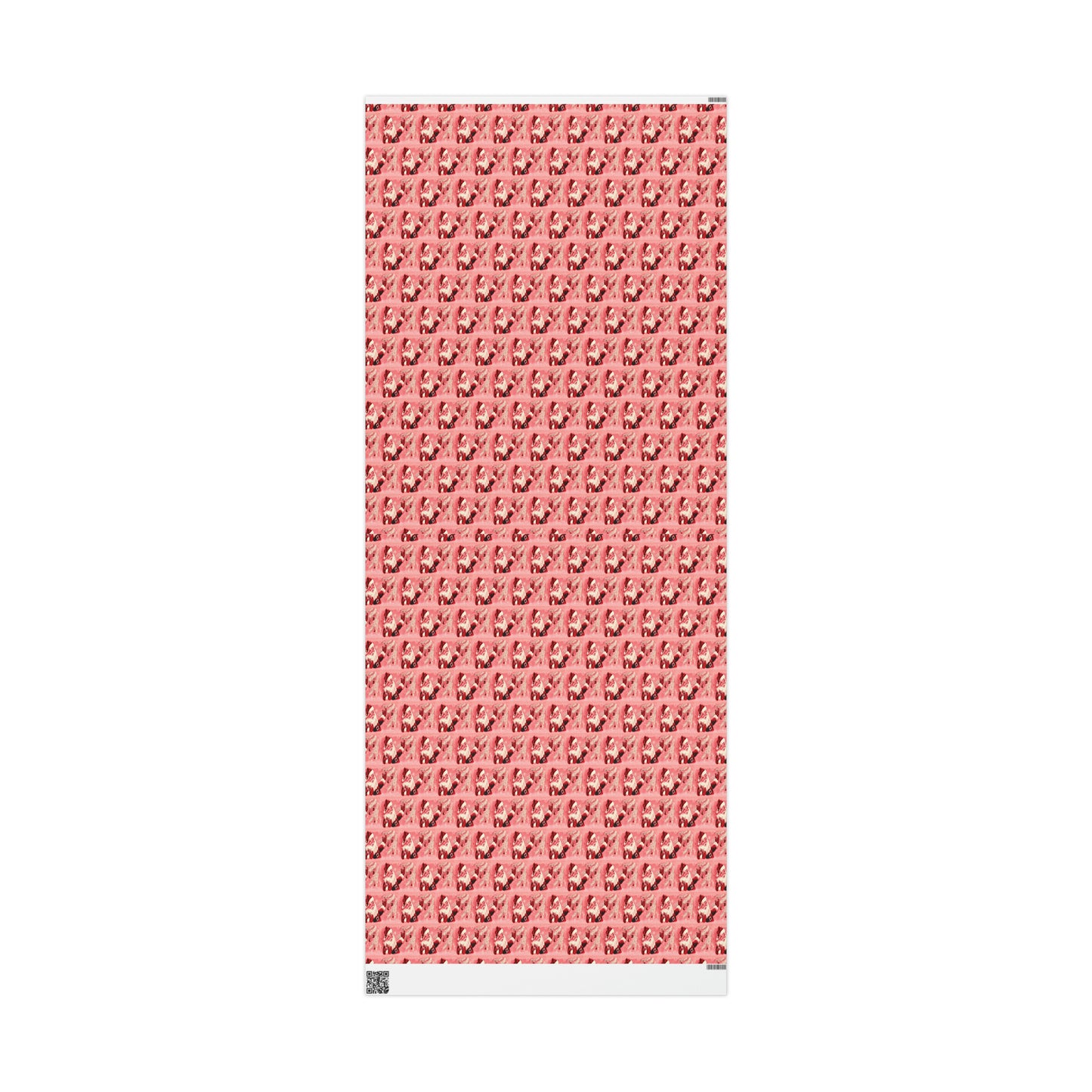 Pink Santa Mid Century Retro Christmas Print Holiday Gift Wrap Paper - Glossy Or Matte