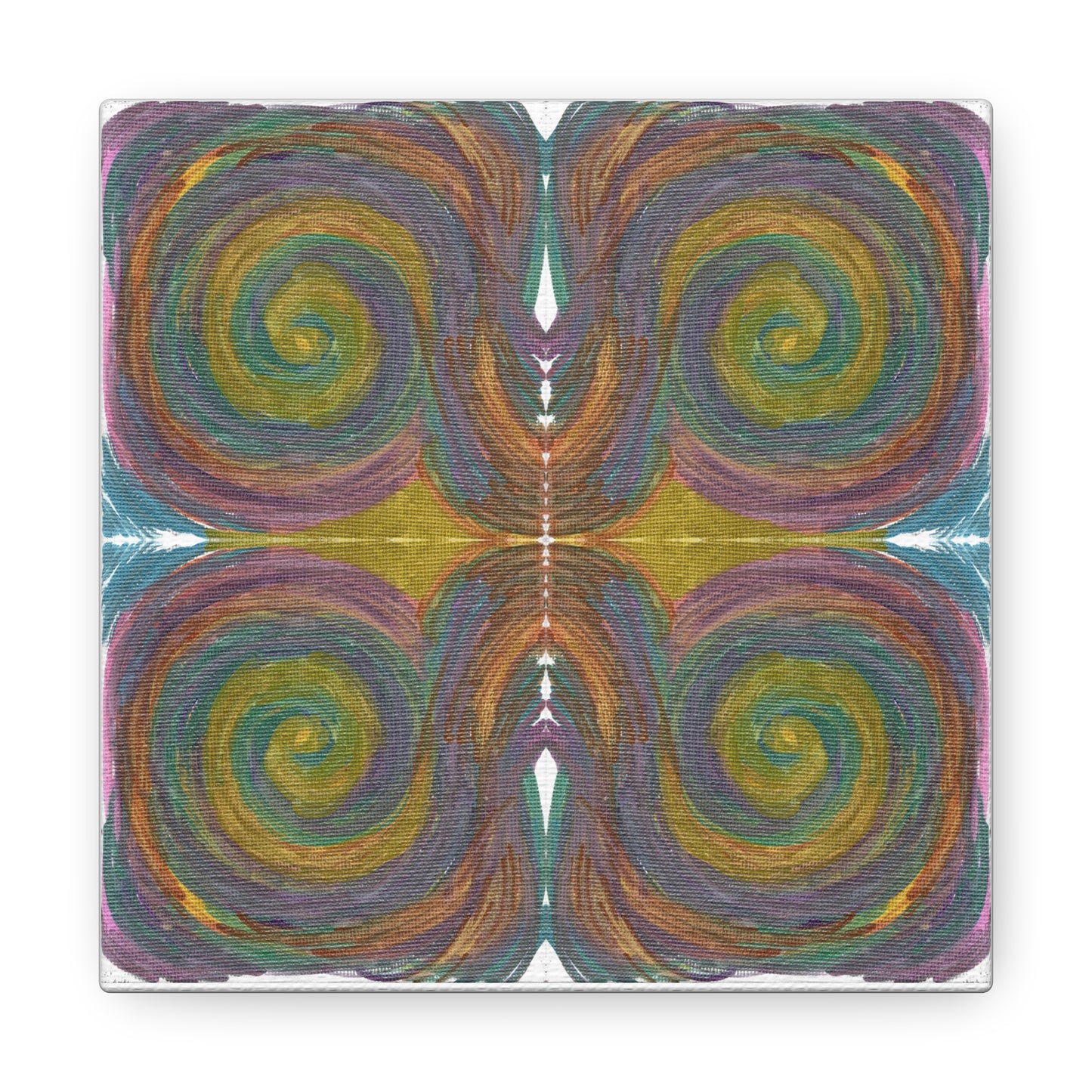 Solar Spirals Mosaic Caden Caraco Canvas Gallery Wrap