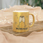 Mimosas Champagne Atomic Mid Century Retro Style Gold Metallic Mug