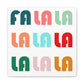 Fa La La La Christmas Retro Style Canvas Gallery Wraps