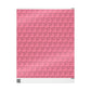 Christmas Wishes Pink Mid Century Retro Christmas Print Holiday Gift Wrap Paper - Glossy Or Matte