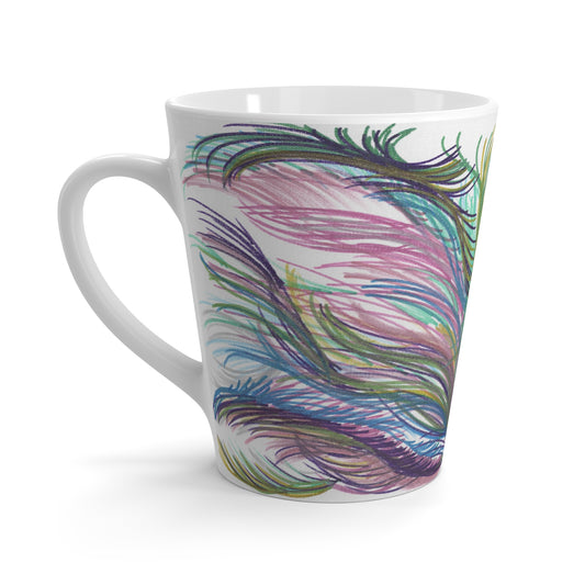 Lyran Leaf Wings Caden Caraco Art Print Latte Mug