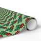 Cute Christmas Holly Christmas Print Holiday Gift Wrap Paper - Glossy Or Matte