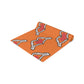 Skeleton Heart Hands Halloween Decor Orange Cotton Poly Table Runner