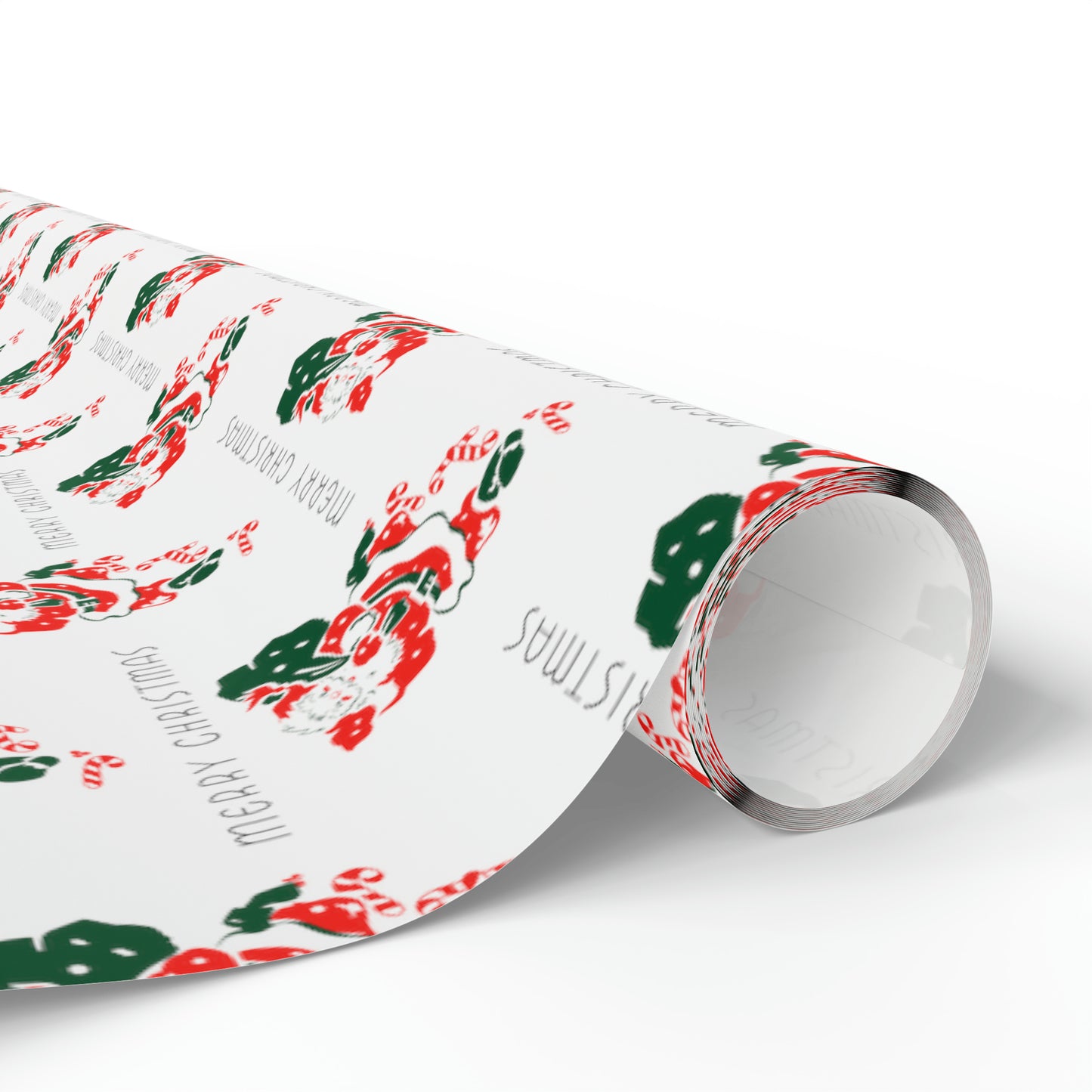 Merry Christmas Santa Mid Century Retro Christmas Style Holiday Gift Wrap Paper - Glossy Or Matte