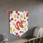 Lunar New Year Of The Dragon Spring Festival Print Wall Hanging Banner Flag