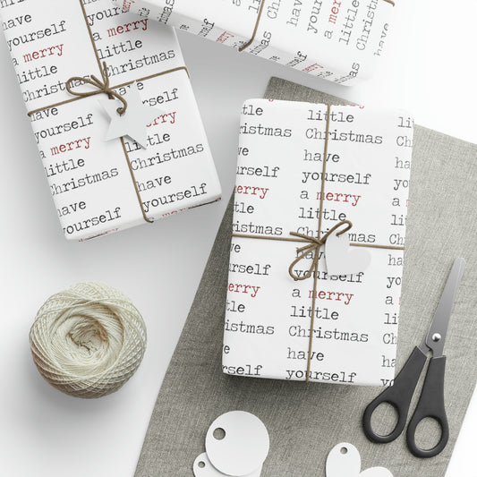 Have Yourself A Merry Little Christmas Print Holiday Gift Wrap Paper - Glossy Or Matte