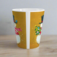 Snowman With Little Christmas Tree Mod Retro Christmas Latte Coffee Mug