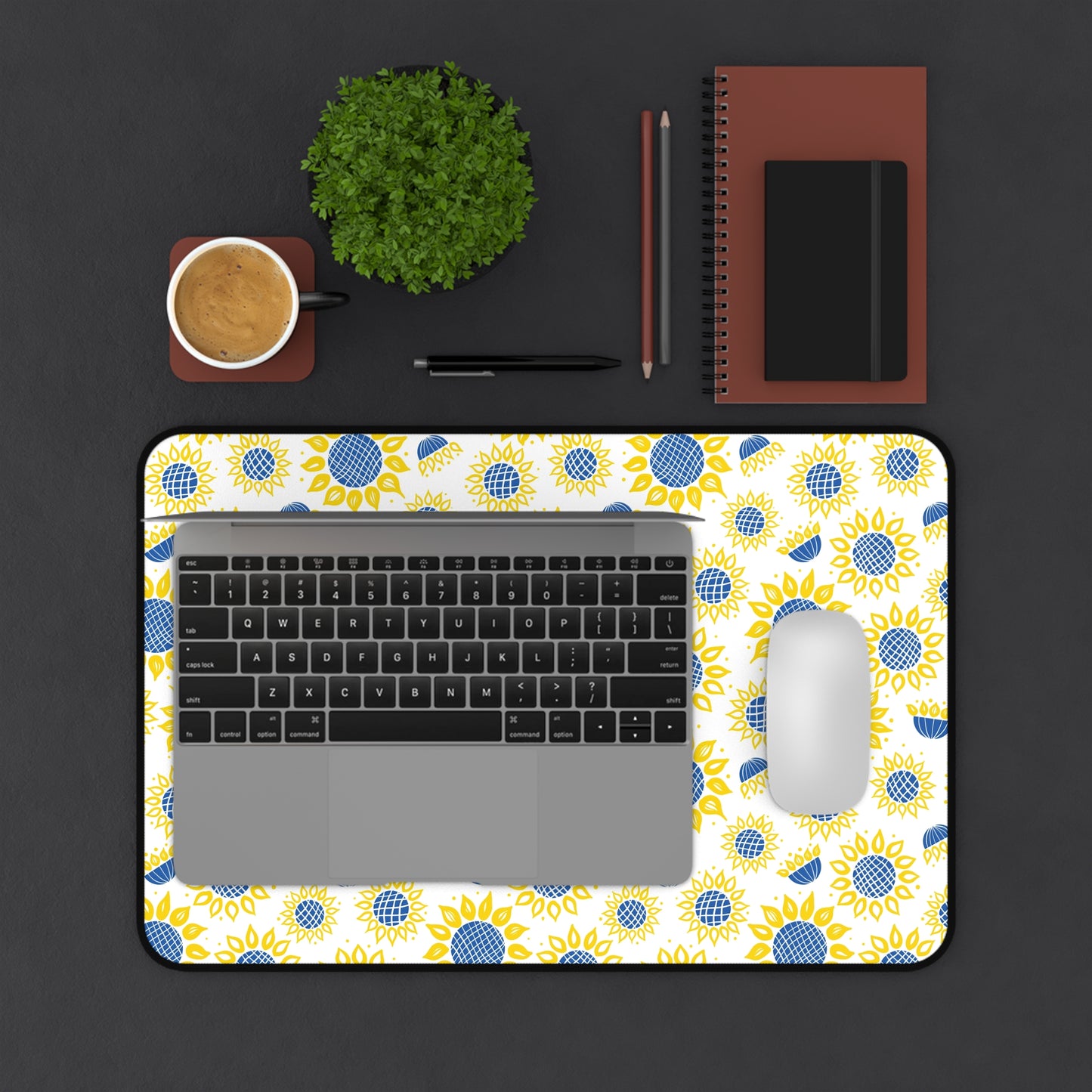 Ukranian Sunflowers Desk Mat - 3 size options