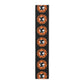 Black Cats Retro Halloween Print Black Cotton Poly Table Runner