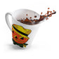 Scarecrows Halloween Retro Print Latte Mug