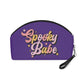 Spooky Babe Purple Halloween Travel Cosmetic Makeup Bag