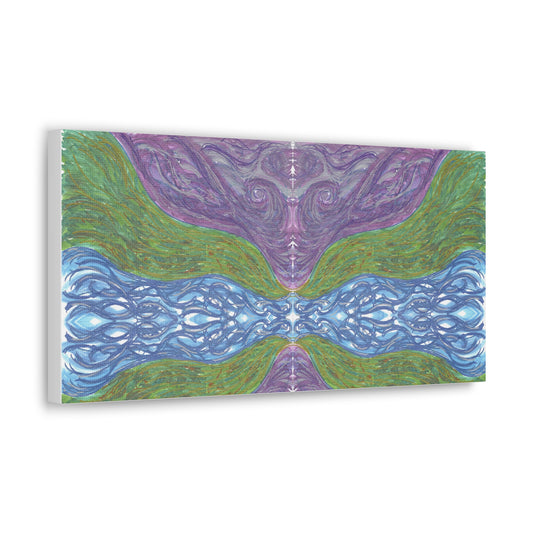 Purple Celestial Caden Caraco Art Canvas Gallery Wrap