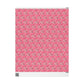 Christmas Cocktails Pink Mid Century Retro Christmas Print Holiday Gift Wrap Paper - Glossy Or Matte