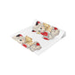 Mid Century Kitten Valentine Table Runner - Retro Print in Natural Cotton or Quick-Dry Polyester - 16"x72" or 16"x90" Sizes