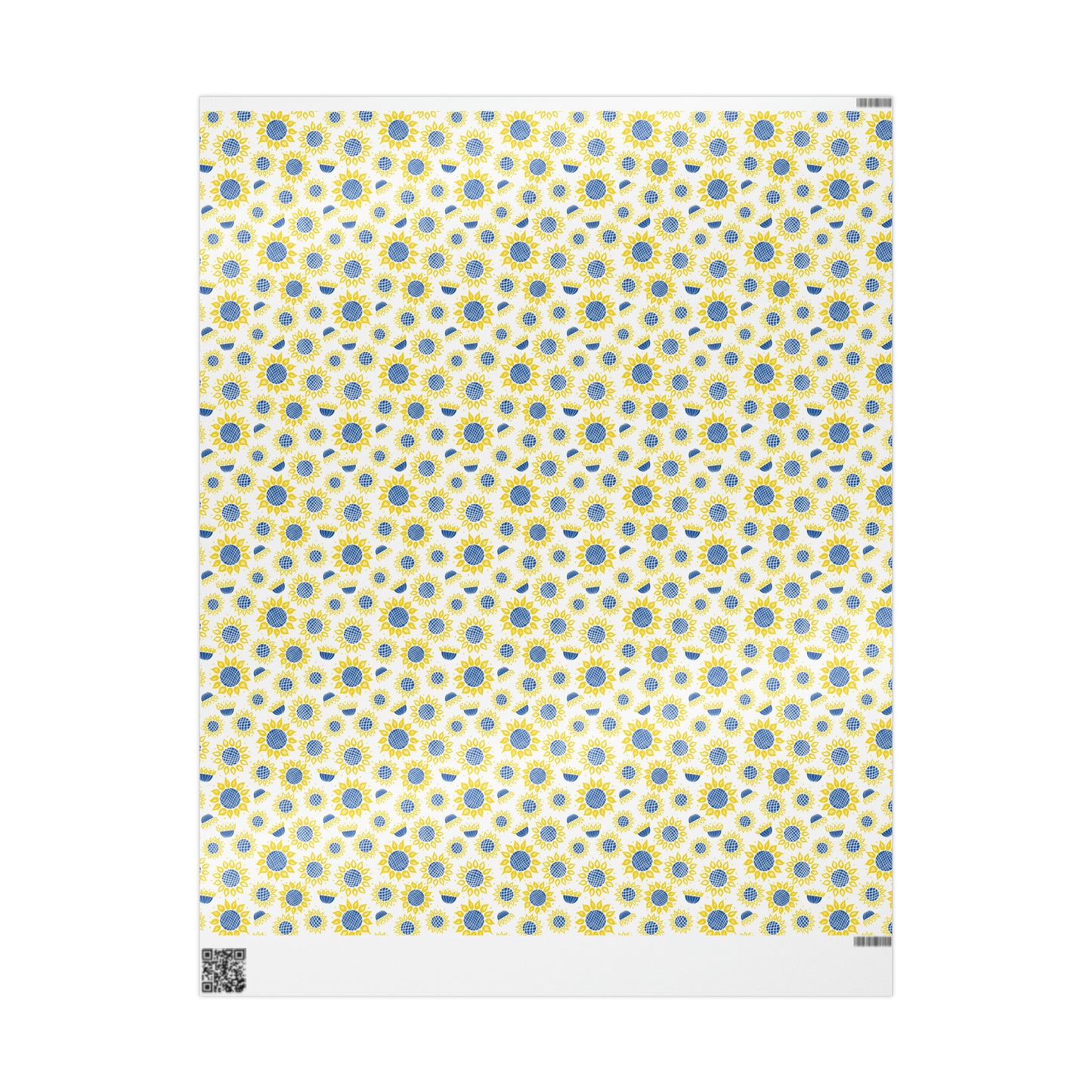 Ukranian Sunflowers Spring Print Holiday Gift Wrap Paper - Glossy Or Matte