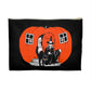 Pumpkin House Witch Ghost Black Cat Retro Halloween Print Polyester Accessory Pouch Travel Bag