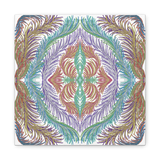 Space Feathers Variation 3 Caden Caraco Canvas Gallery Wrap