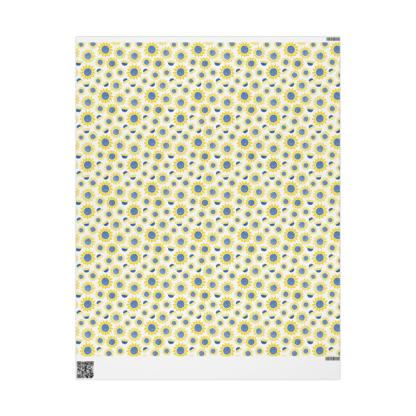 Ukranian Sunflowers Spring Print Holiday Gift Wrap Paper - Glossy Or Matte