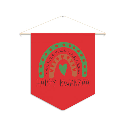 Happy Kwanzaa Wall Hanging Banner Flag