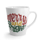 Merry And Bright Christmas Latte Coffee Mug