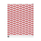 Merry Merry Merry Christmas Retro Style Christmas Print Holiday Gift Wrap Paper - Glossy Or Matte