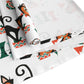 Atomic Santa Christmas Black Cats With Presents Atomic Mid Century Retro Style Christmas Table Runner - Cotton Or Polyester