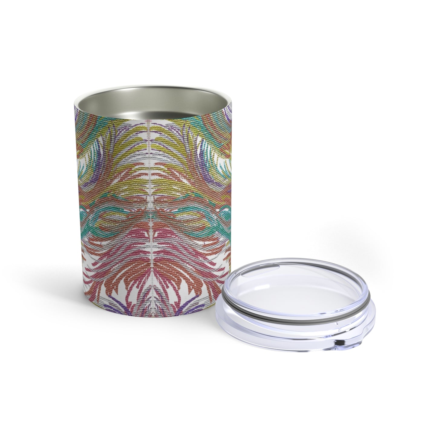 Space Feathers 4 Caden Caraco Art Print Modern Art Stainless Steel Tumbler 10oz