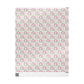 Pink Christmas Reindeer With Ornaments Mid Century Retro Christmas Print Holiday Gift Wrap Paper - Glossy Or Matte