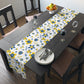 Ukrainian Country Flowers Spring Cotton Poly Table Runner