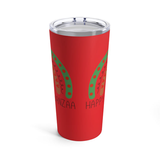 Happy Kwanzaa Boho Rainbow Stainless Steel Tumbler 20oz