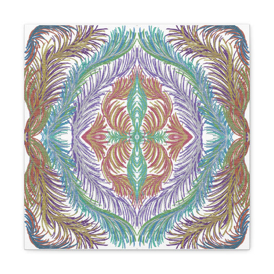 Space Feathers Variation 3 Caden Caraco Canvas Gallery Wrap