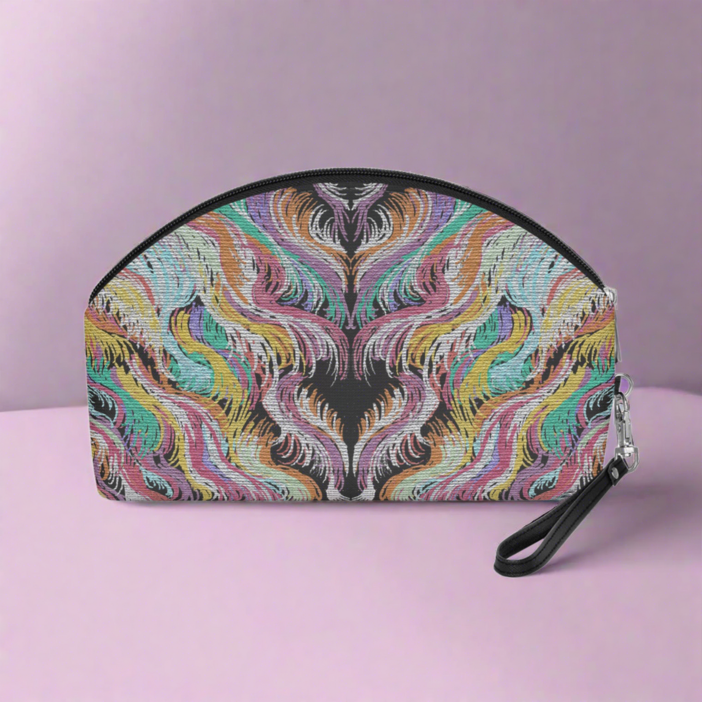 Goddess Vibes Caden Caraco Art Print Cosmetic Travel Makeup Bag Wristlet