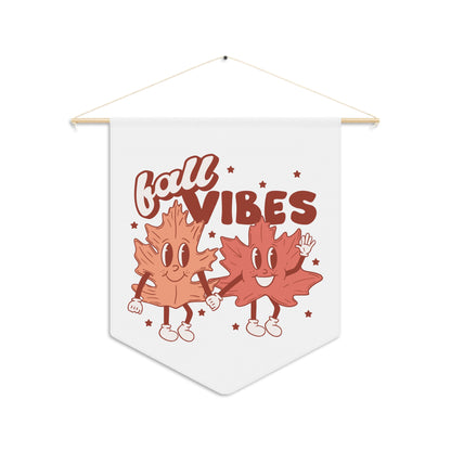 Fall Vibes Leaf Friends Retro Style Fall Autumn Wall Hanging Banner Flag