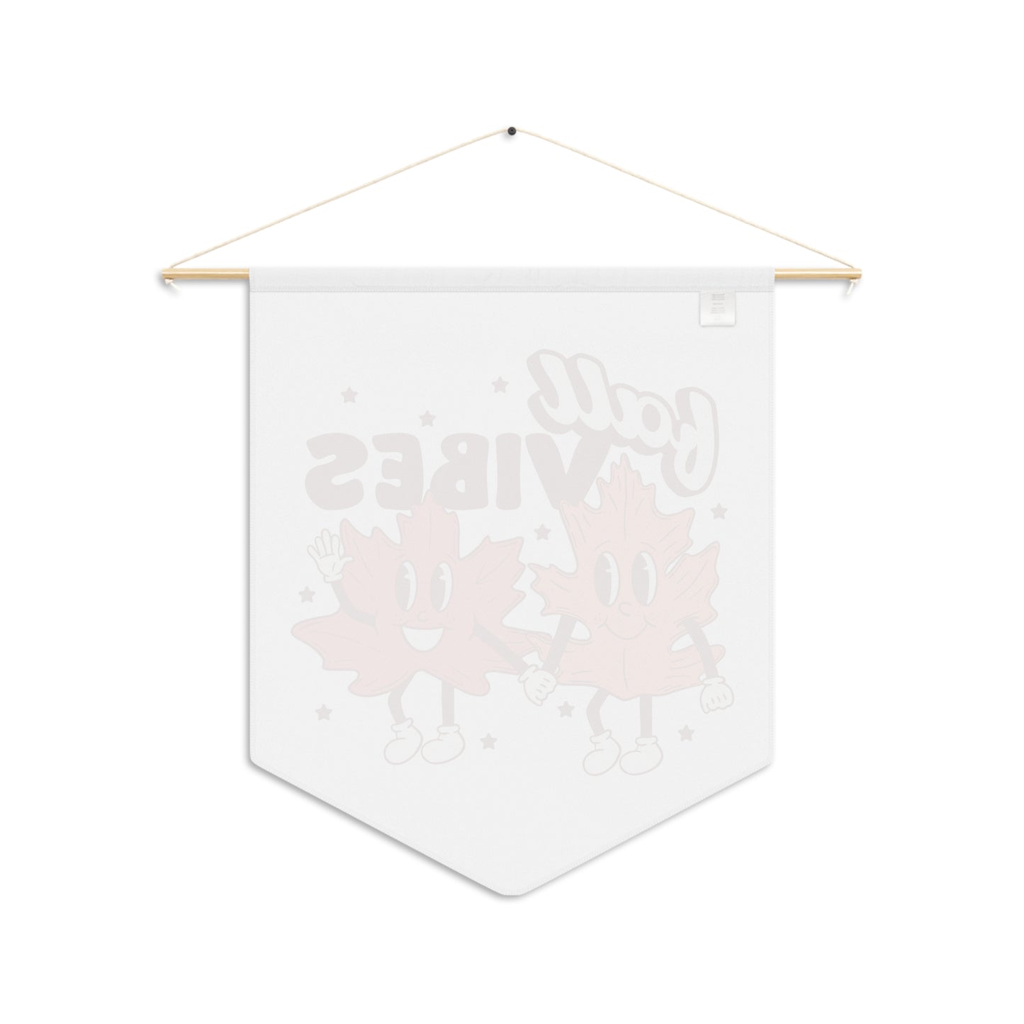 Fall Vibes Leaf Friends Retro Style Fall Autumn Wall Hanging Banner Flag