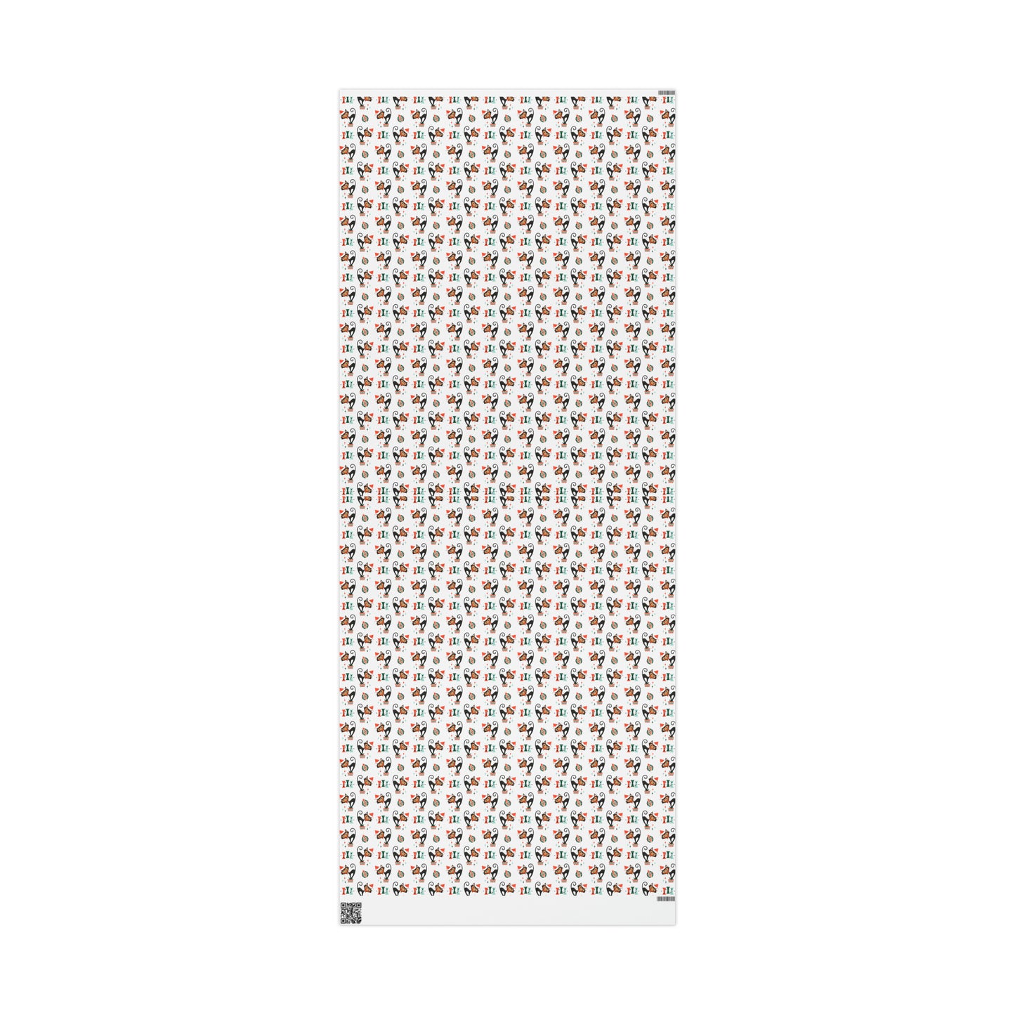 Atomic Christmas Black Cats With Presents Atomic Retro Style Christmas Holiday Gift Wrap Paper - Glossy Or Matte